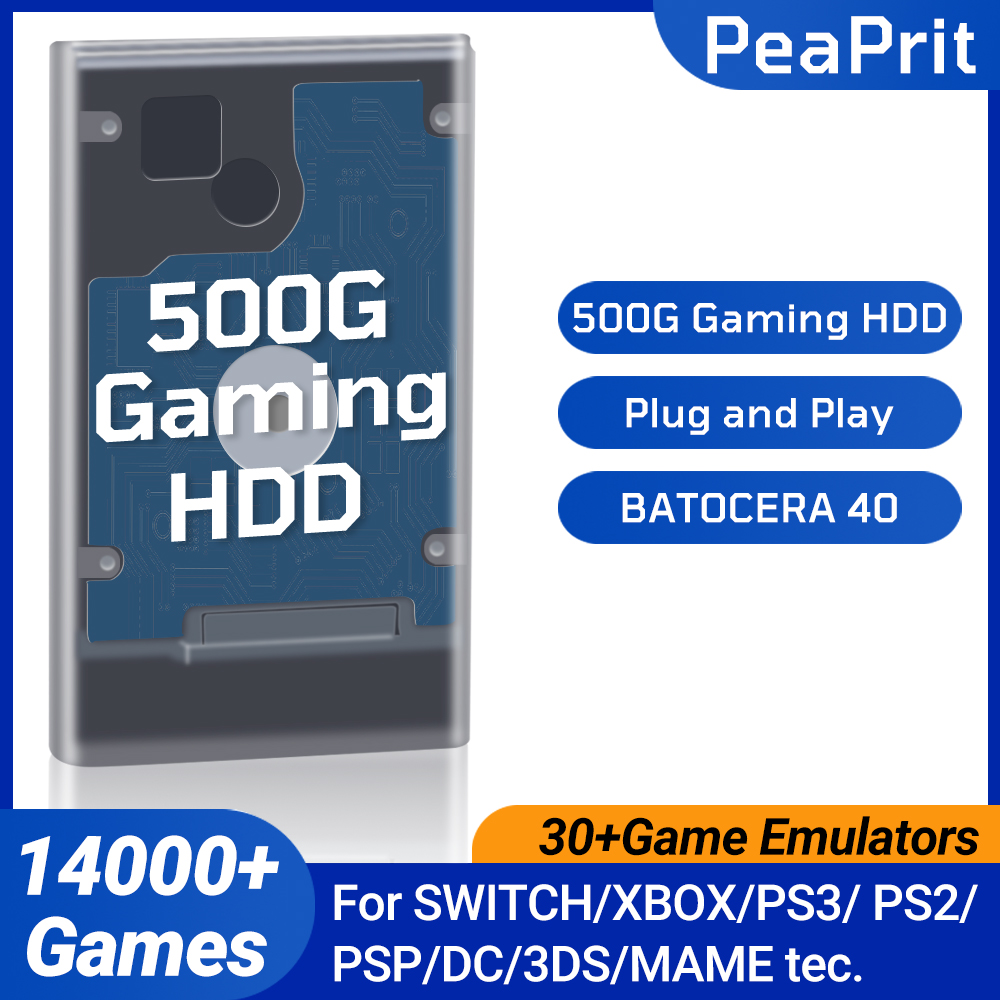 Retro Gaming Batocera - Console de Jogos Retro PEAPRIT 500G