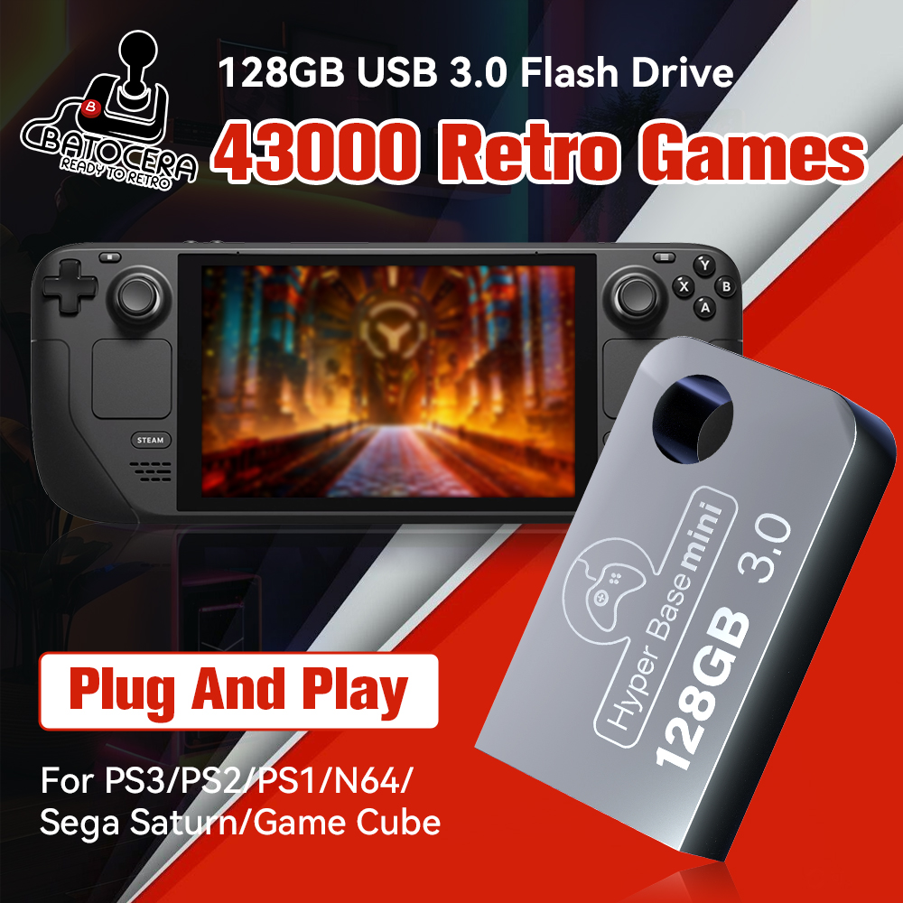 Retro Gaming Batocera - Batocera 128G Gaming Stick com mais