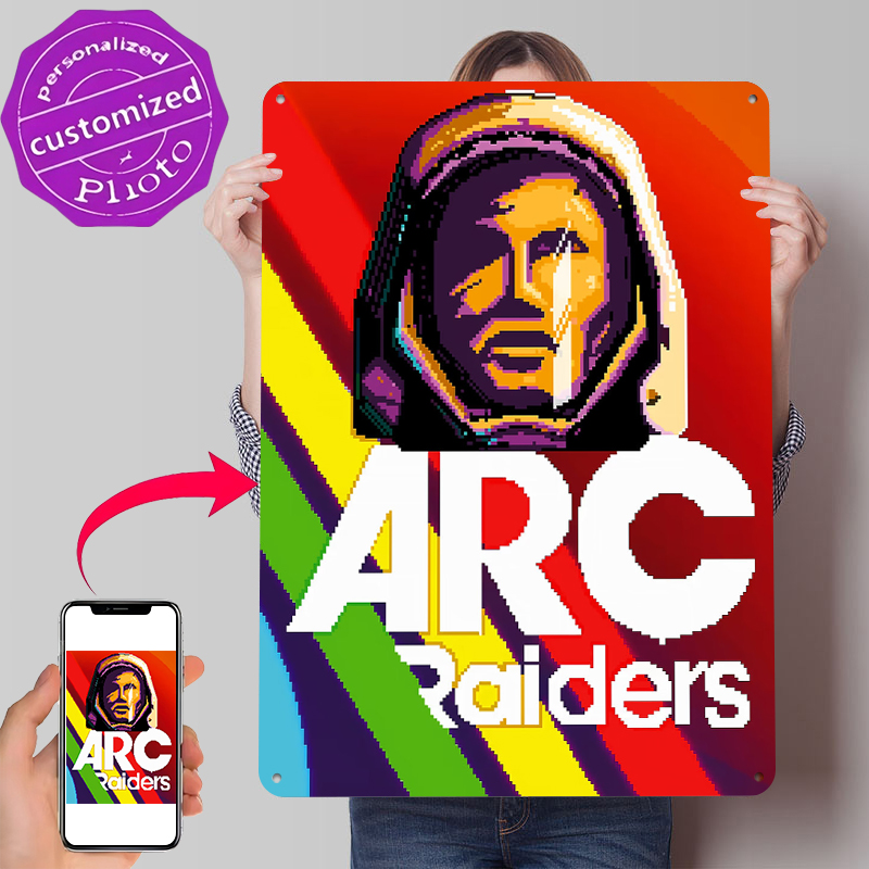 Retro Gaming At - Pôster de Metal ARC Raiders, Arte