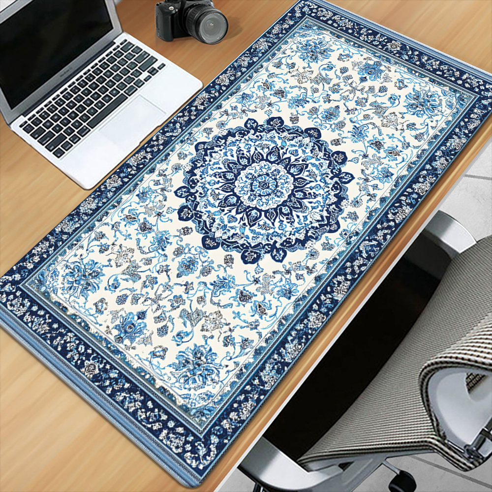 Retro Gaming Xl - Mousepad Retro Azul Persa para Computador,