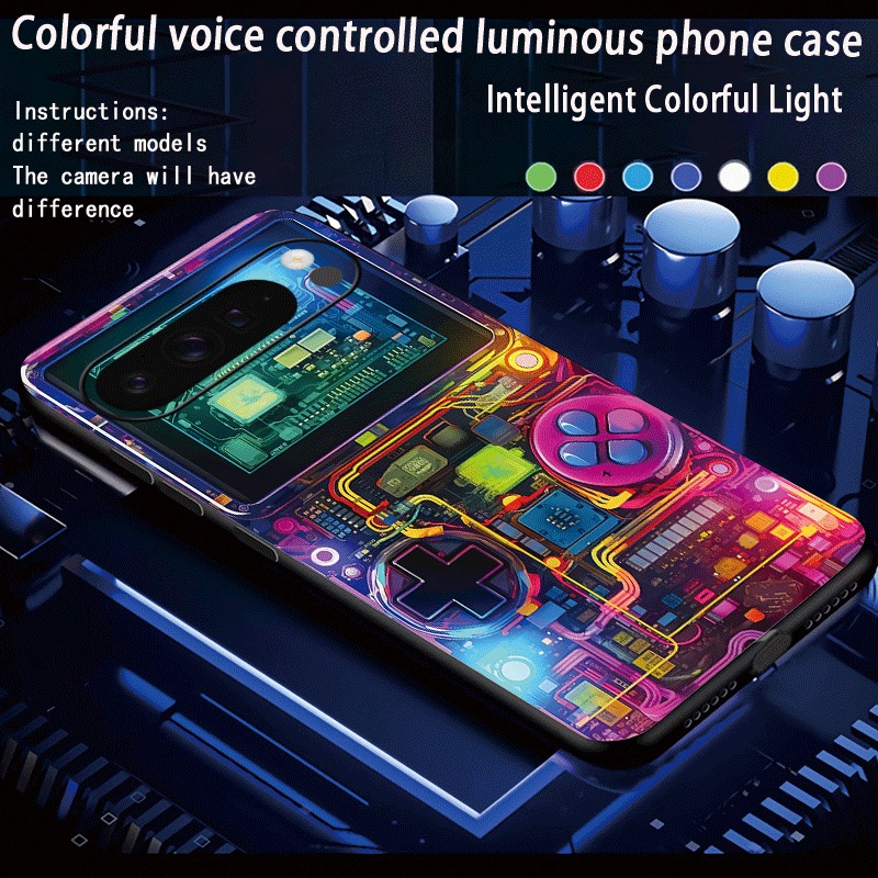 Retro Gaming Xl - Capa de Telefone LED para Console