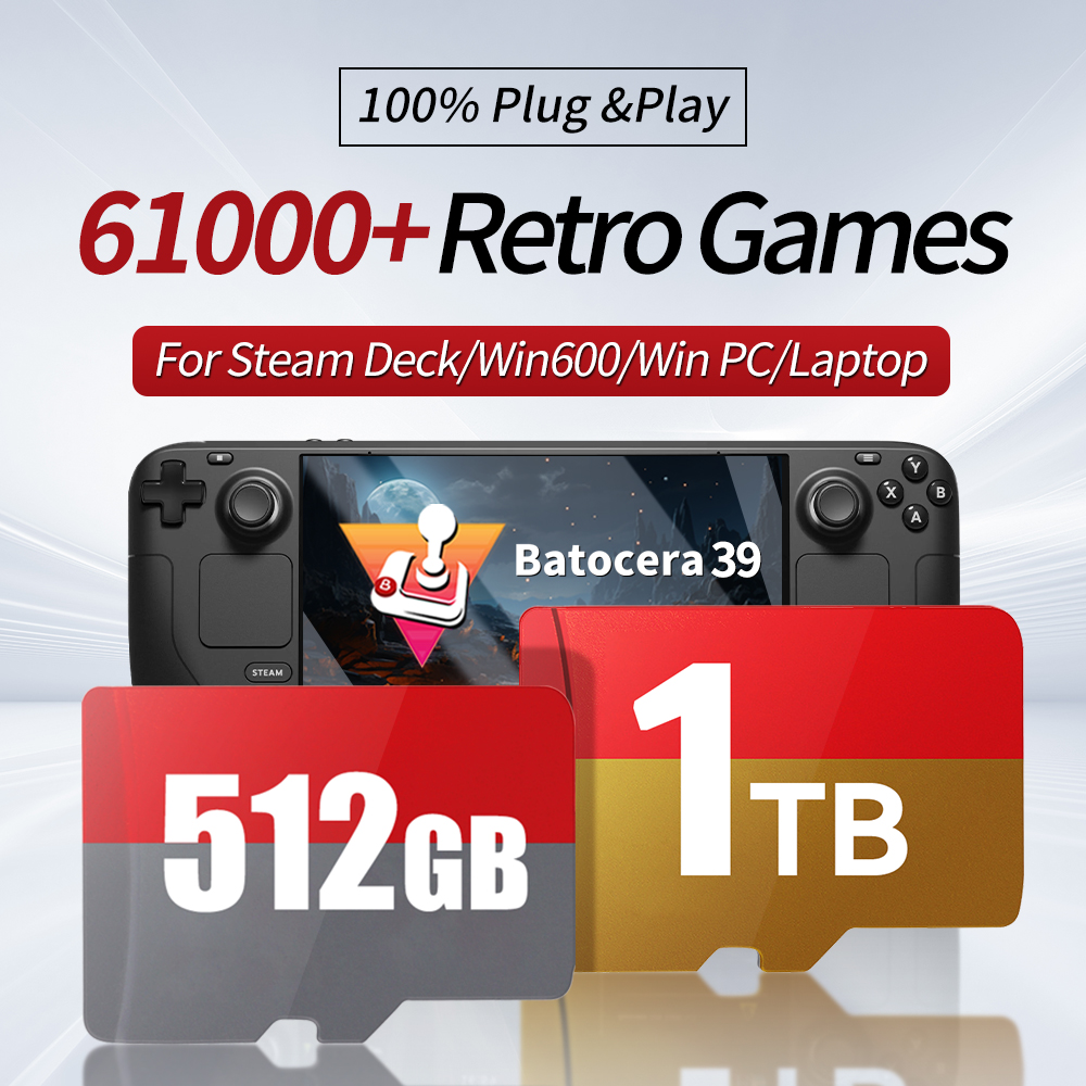 Retro Gaming Batocera - Cartão de jogos de 1TB com
