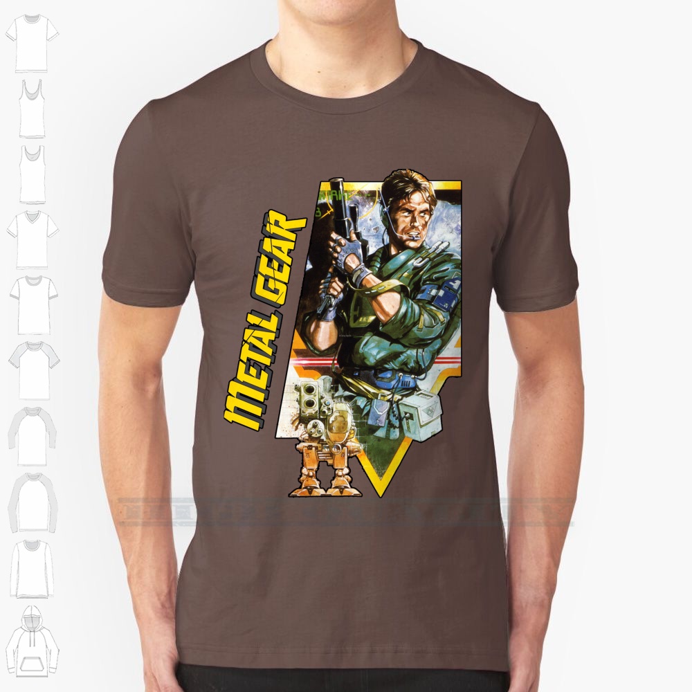 Retro Gaming Gamestop - Metal Gear Pixel Art T-shirt 100%