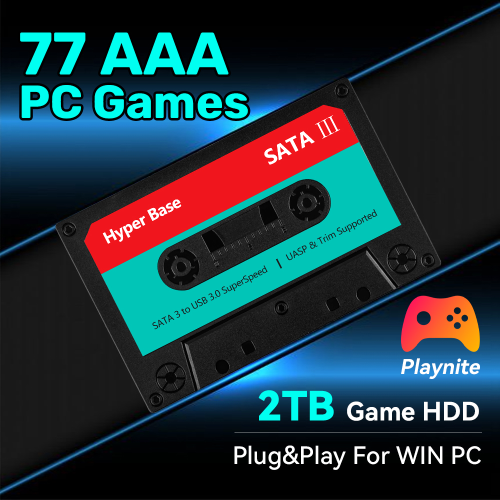 Retro Gaming Download - Disco Rígido de 2TB para Jogos