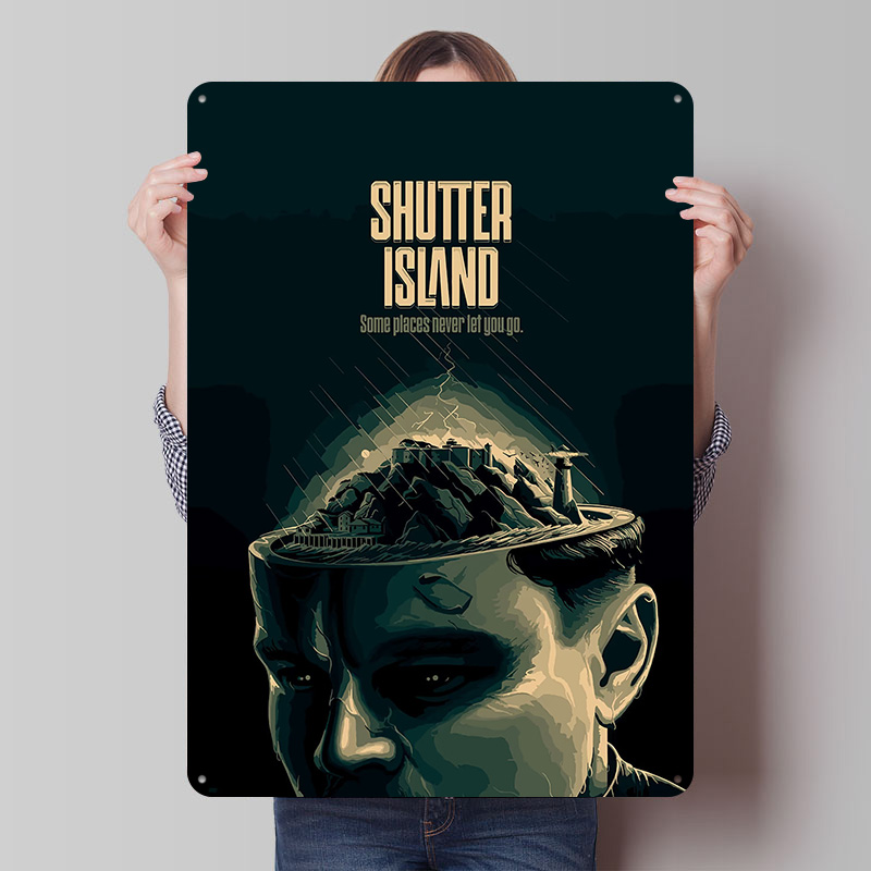 Placa de Metal Shutter Island  - Retro Gaming Island avaliação e preço