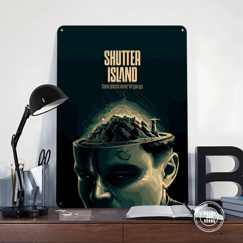 Placa de Metal Shutter Island  - Retro Gaming Island avaliação e preço