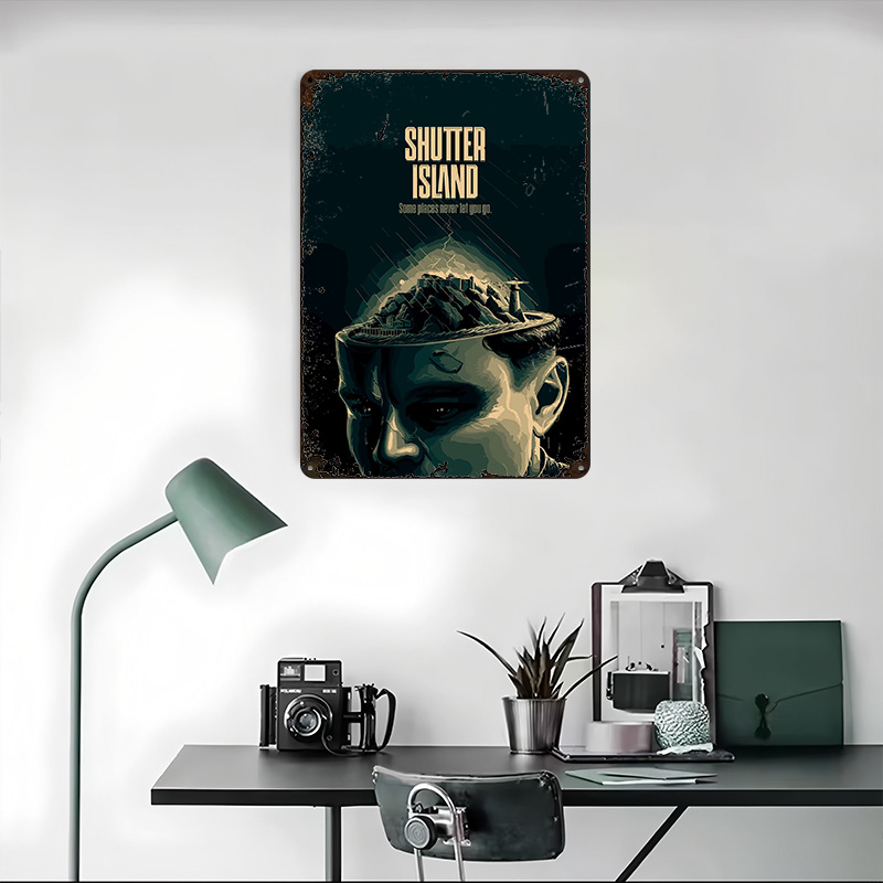 Placa de Metal Shutter Island  - Retro Gaming Island avaliação e preço