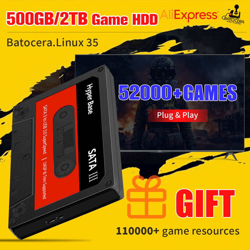 JMachen 500G/2TB Gaming Hard D - Retro Gaming Batocera avaliação e preço