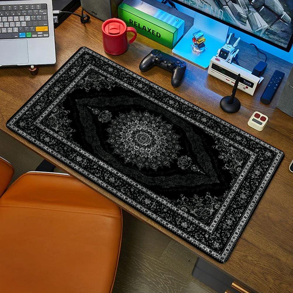 Novo tapete persa preto mister - Retro Gaming Table avaliação e preço