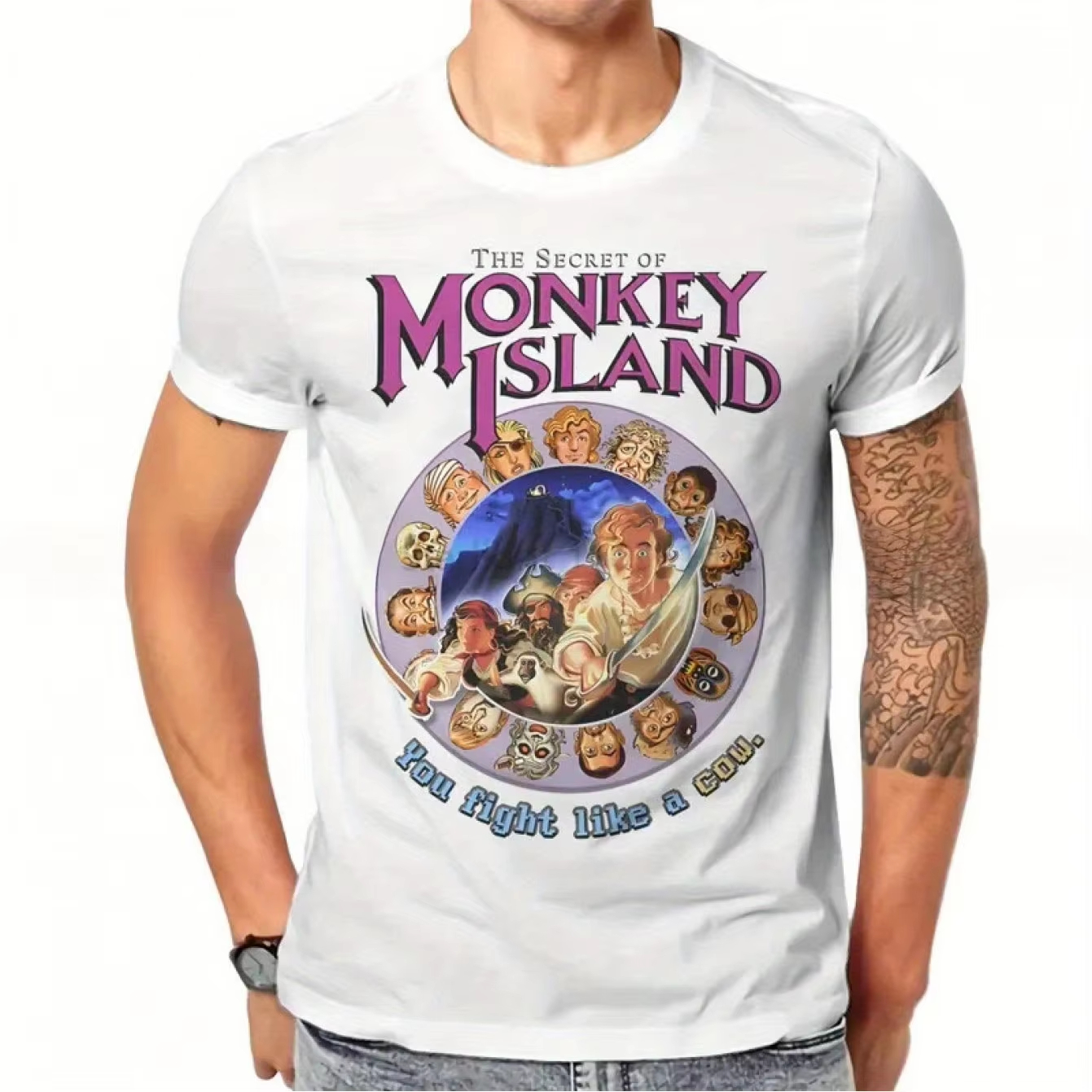 Camiseta masculina Secret of M - Retro Gaming Island avaliação e preço