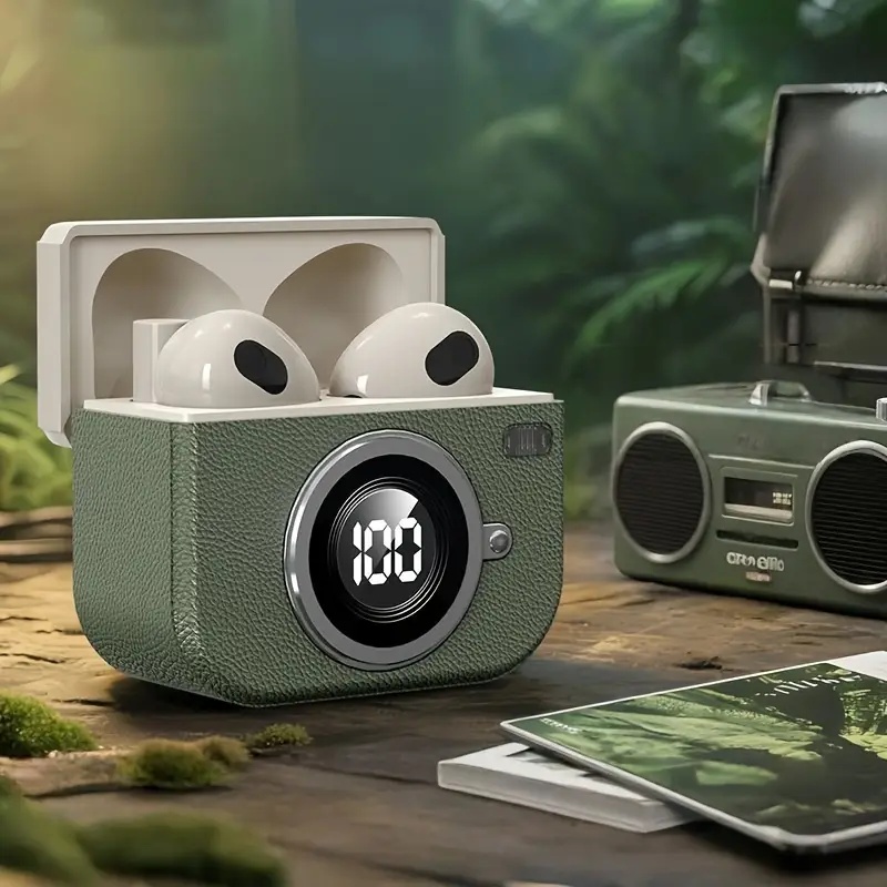 Q86 Retro Camera Fones de ouvi - Retro Gaming Case avaliação e preço