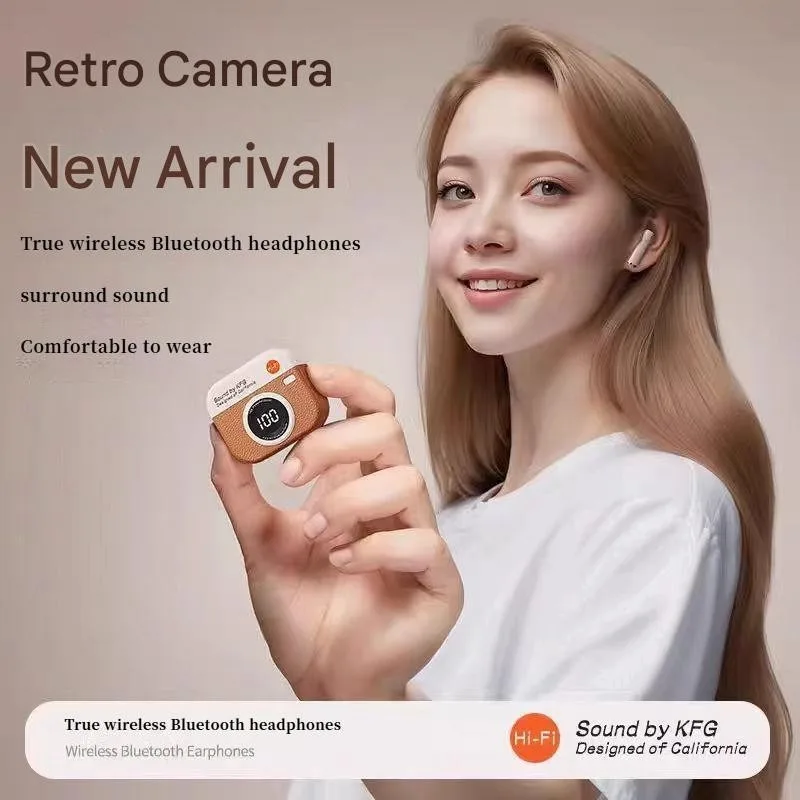 Q86 Retro Camera Fones de ouvi - Retro Gaming Case avaliação e preço