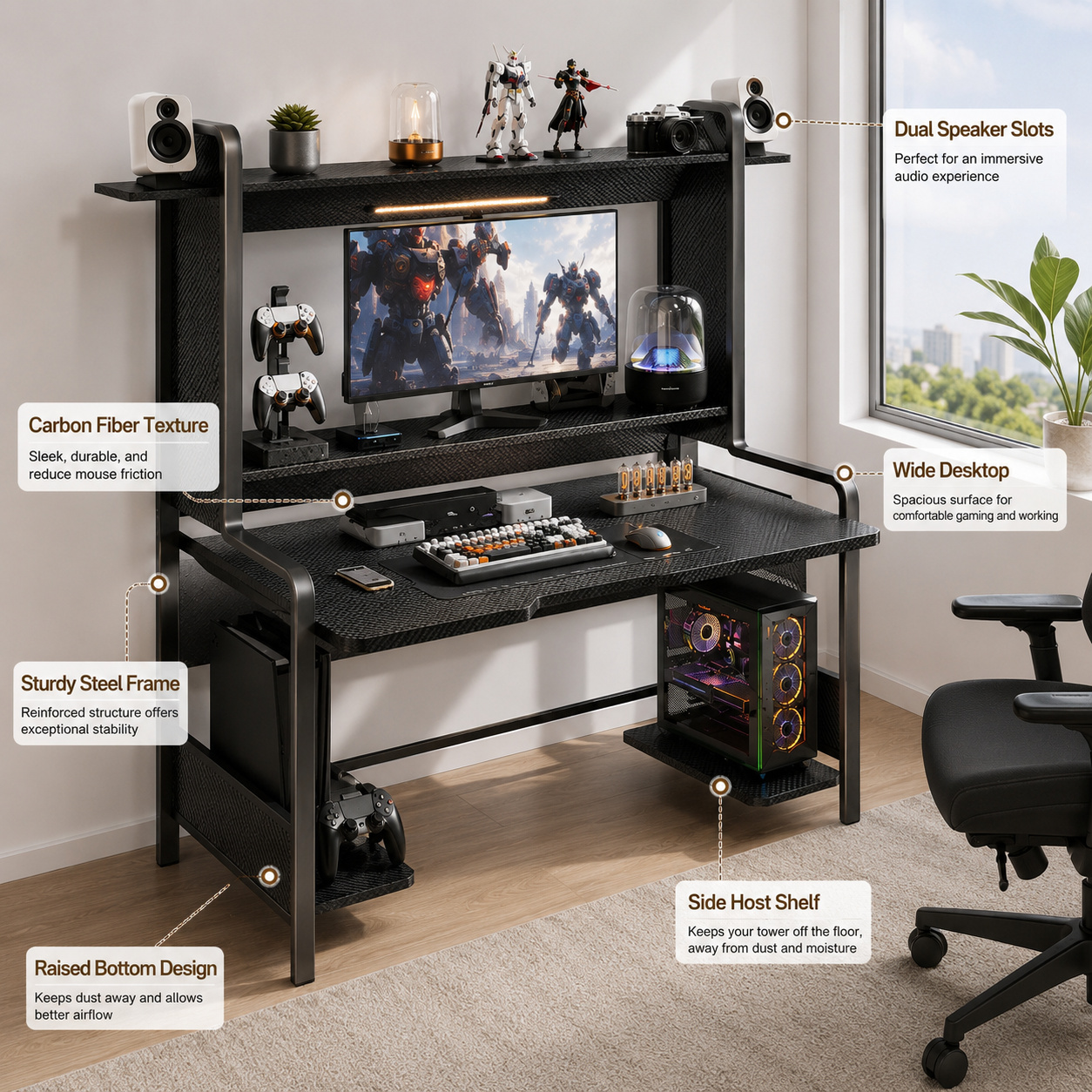 Mesa de Computador AOLIVIYA pa - Retro Gaming Table avaliação e preço