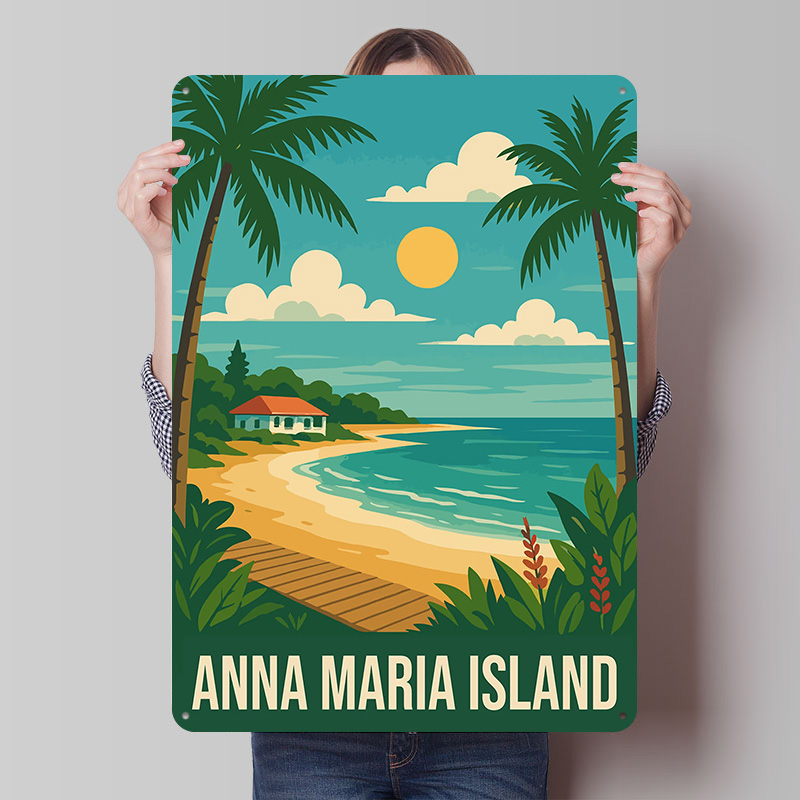 Pôster Metálico de Viagem Ilha - Retro Gaming Island avaliação e preço
