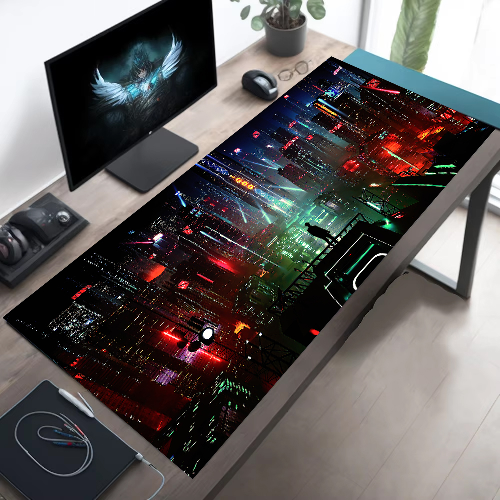 Retro cidade rua mousepad neon - Retro Gaming Xl avaliação e preço