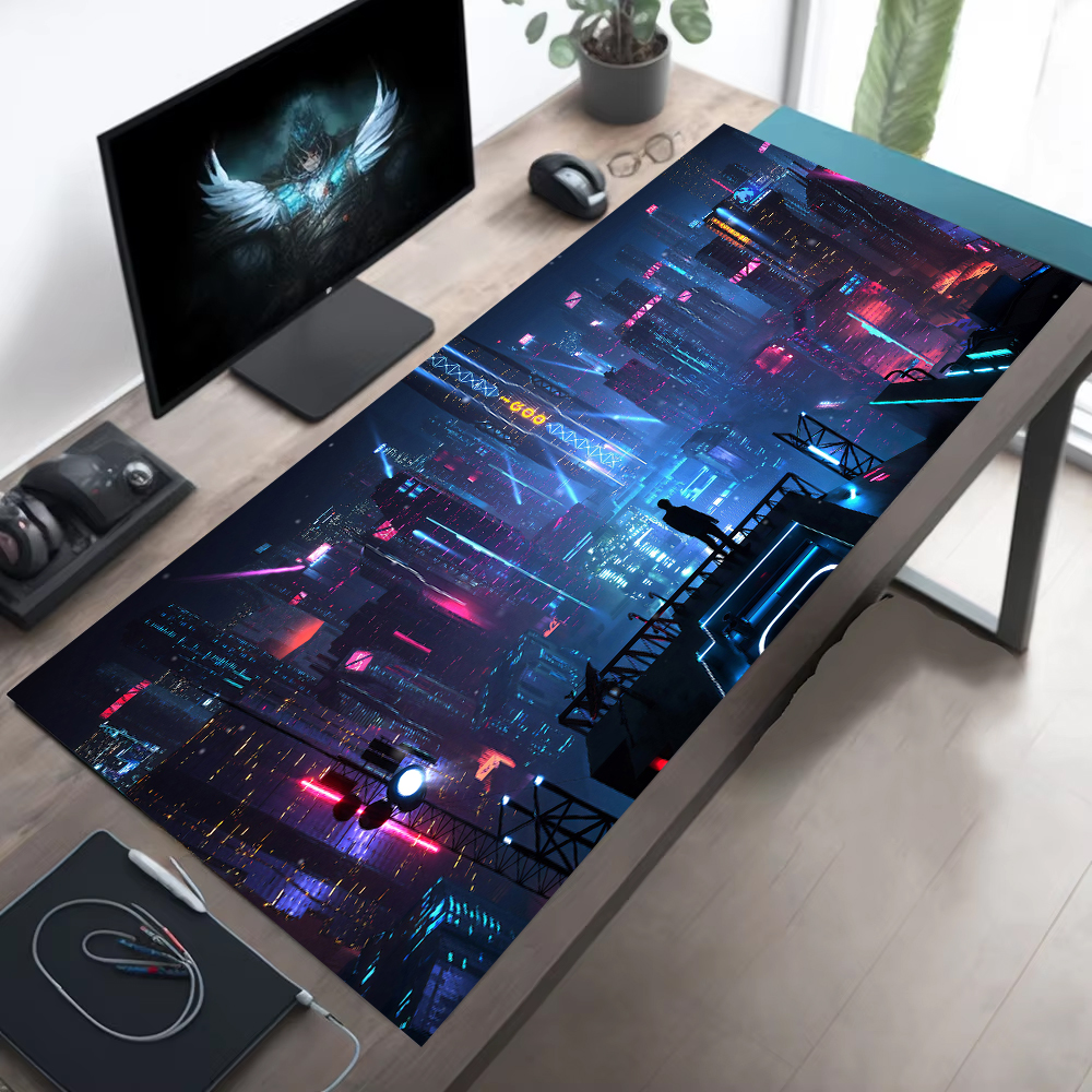Retro cidade rua mousepad neon - Retro Gaming Xl avaliação e preço