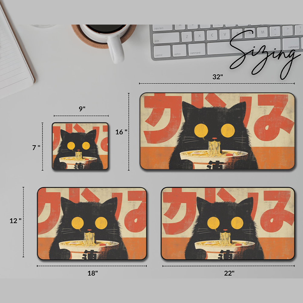 Mouse Pad Grande Kawaii Gato P - Retro Gaming Xl avaliação e preço