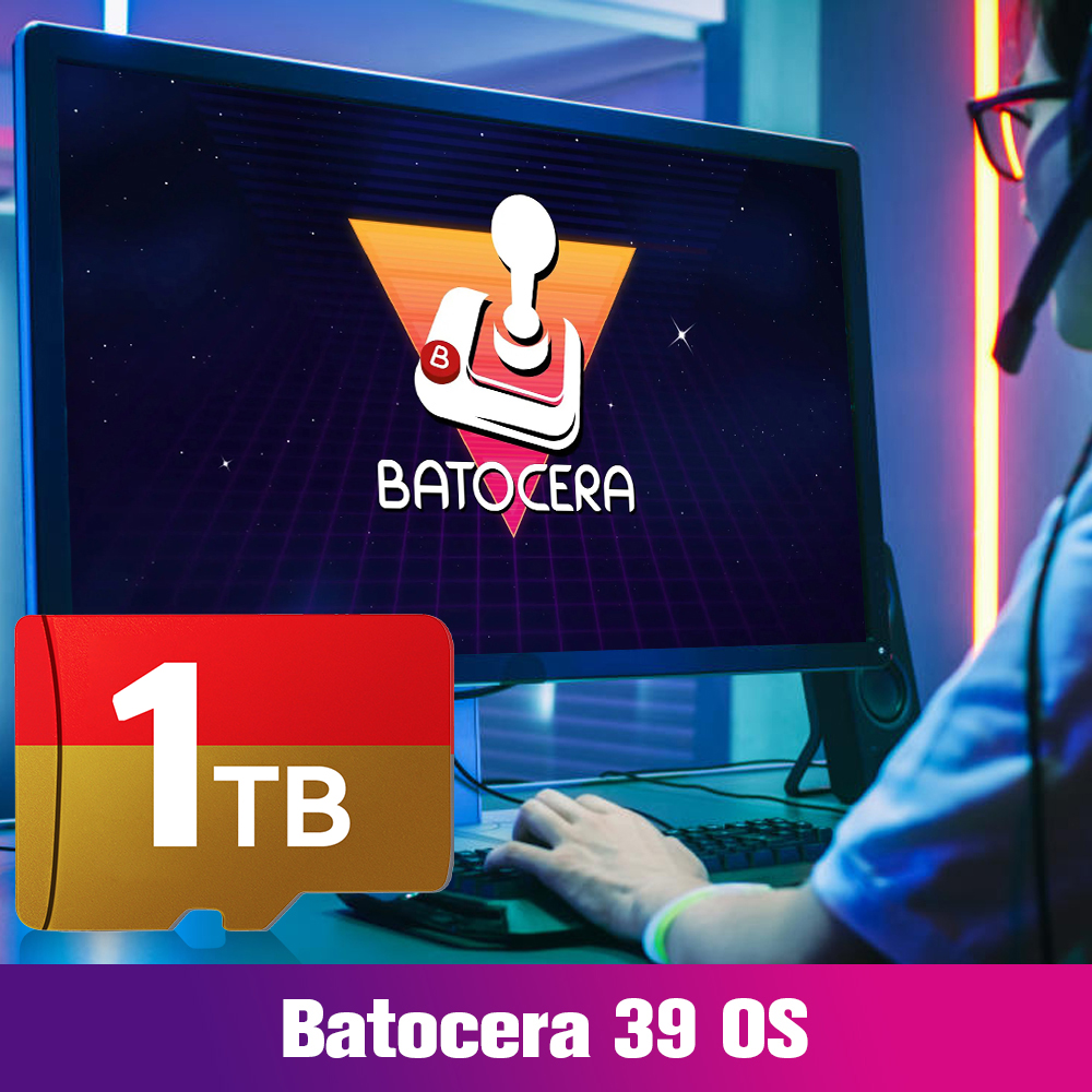 Cartão de jogos de 1TB com 61. - Retro Gaming Batocera avaliação e preço