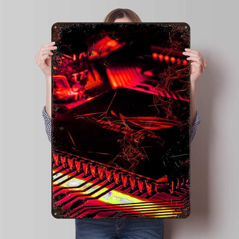 Pôster de Metal Personalizado  - Retro Gaming Case avaliação e preço