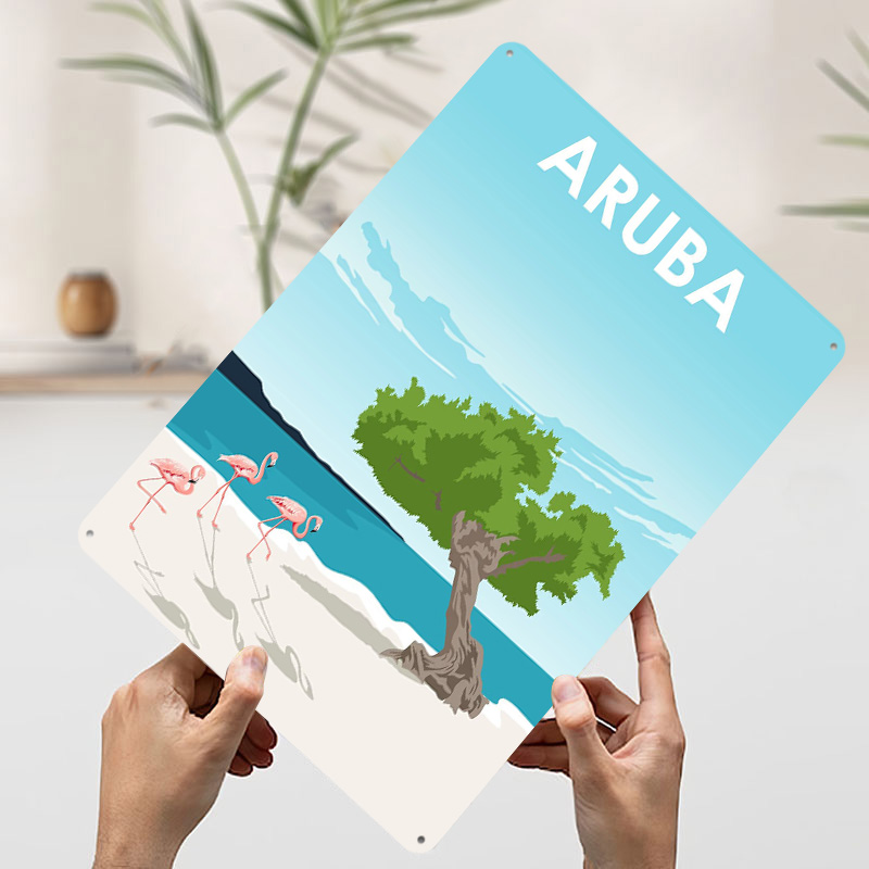 Aruba ilha viagem impresso car - Retro Gaming Island avaliação e preço