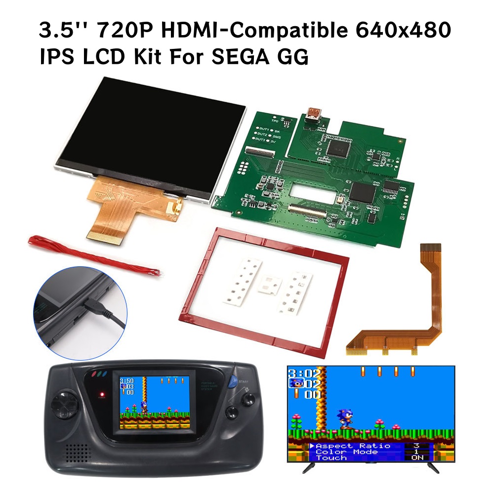 Kit de Tela LCD IPS HD de 3,5  - Retro Gaming Images avaliação e preço