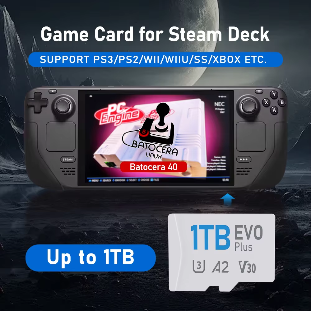 Cartão de jogo para Steam Deck - Retro Gaming Batocera avaliação e preço