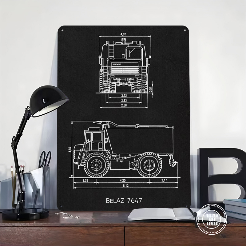 Placa de Metal BelAZ 7647: Art - Retro Gaming At avaliação e preço
