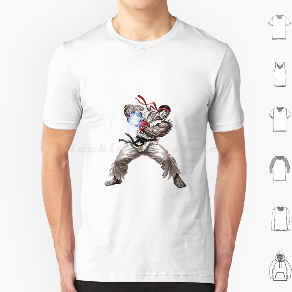 Ryu t camisa de algodão das mu - Retro Gaming Kent avaliação e preço